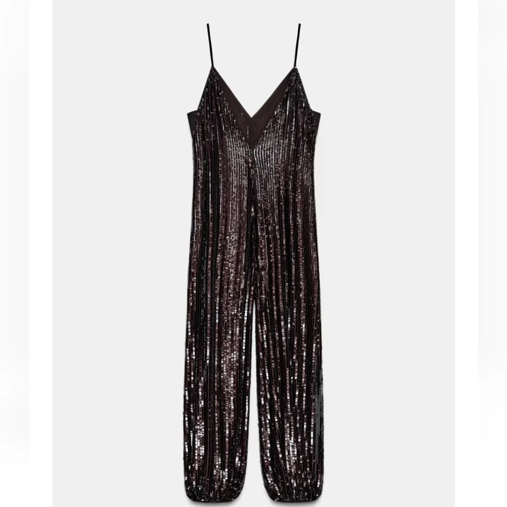 Zara LIMITED EDITION SEQUIN BALLOON JUMPSUIT Size S and L